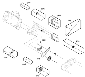 Part Location Diagram of 84002670 Murray Belt, Drive